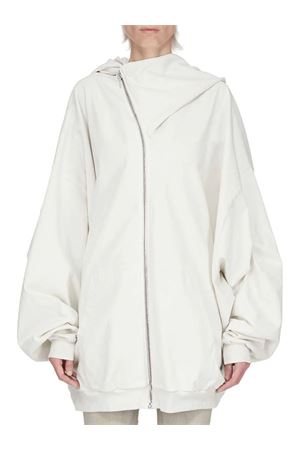 Felpa Megamountain Hun In Jersey Pesante Furka Grigio Chiaro RICK OWENS DRKSHDW | DS01F4228RIGP51